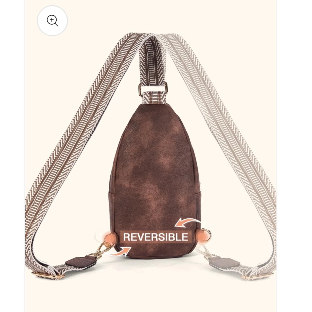Reversible Brown Women's Backpack